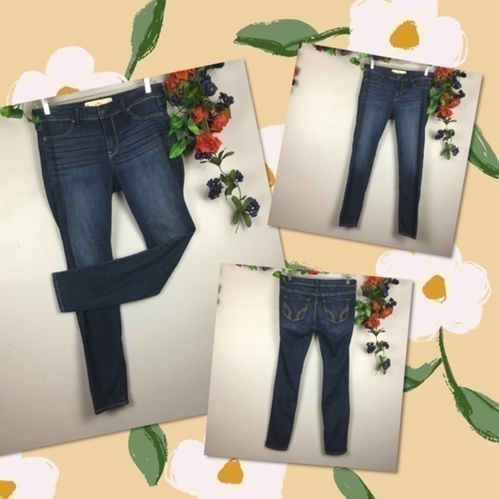 HOLLISTER Denim Skinny Jean Leggings Jeggings Size 7